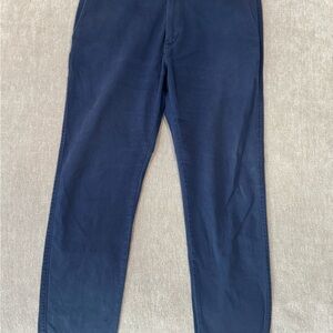Men’s J Crew Flex Slim Navy Blue Casual Pants 33/34 waist 31 length